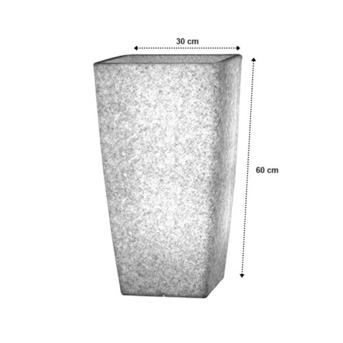 Tall Natural Stone LED Planter (60 CMS) - Image 4