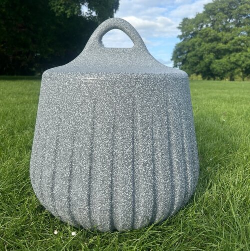 Grey Stone Finish Handy Stool