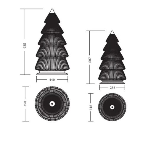 Jingle Lamp Natural Stone Illuminated 60 CMS - Image 5
