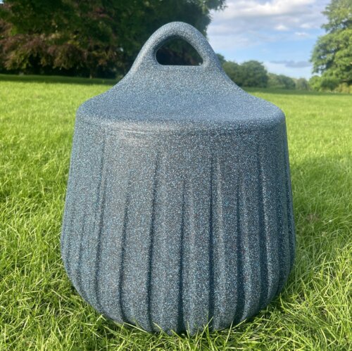 Midnight Blue Stone Finish Handy Stool