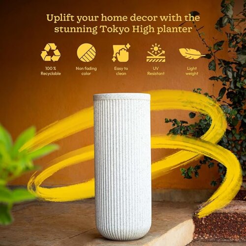 Natural Stone Tall Planter 75 CMS - Image 2