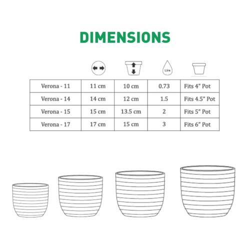 Wave Mocha Planter (Set of 4) - Image 5