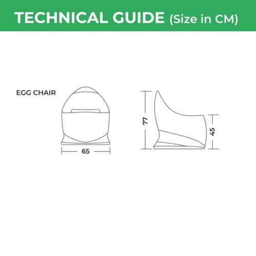 Egg Chair Cream Stone - Image 3