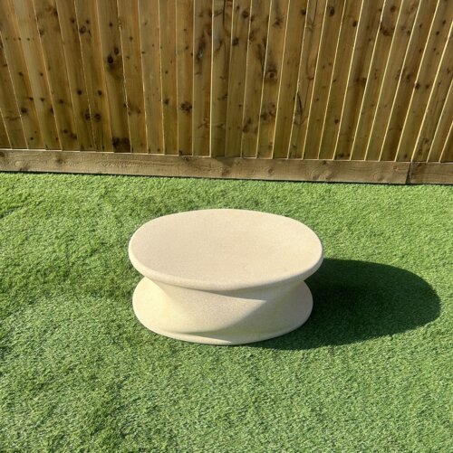 Coffee Table Cream Stone Finish - Image 2