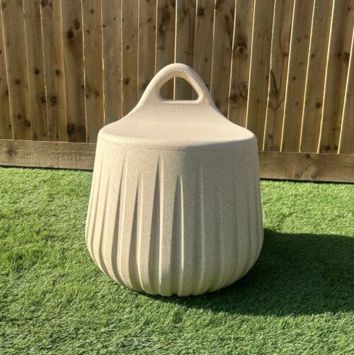 Cream Stone Finish Handy Stool