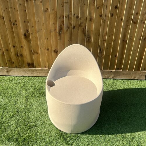 Egg Chair Cream Stone - Image 2
