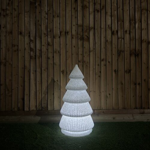 LED Illuminated Tree Decor Natural Stone 60 cm