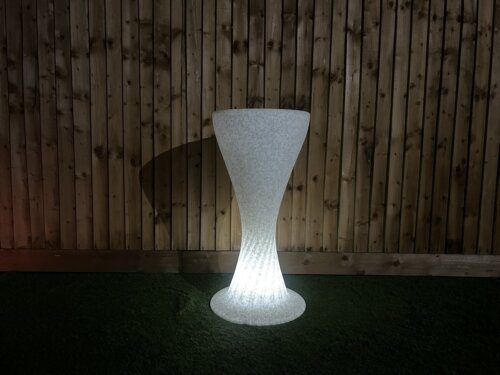 LED Illuminated Lounge Chair Natural Stone