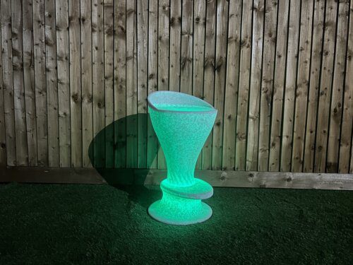 LED Illuminated Lounge Chair Natural Stone - Image 4