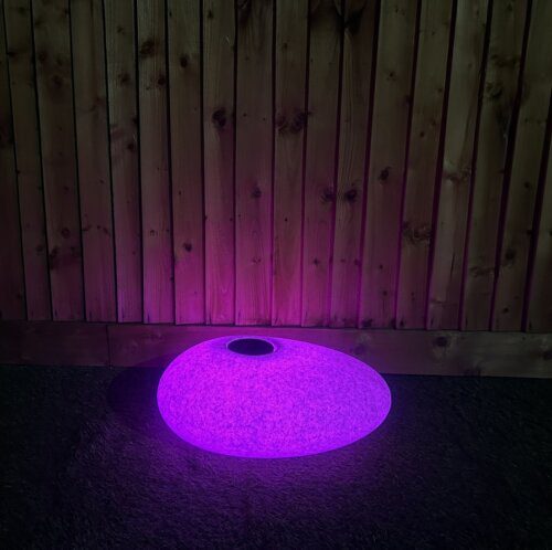 LED Illuminated Pebble Planter Natural Stone - Image 4