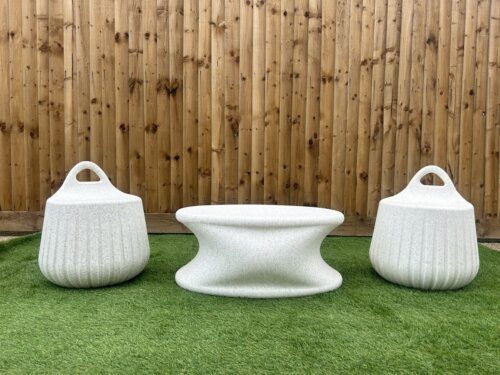 Handy Stool Coffee Table Natural Stone (Set of 3)