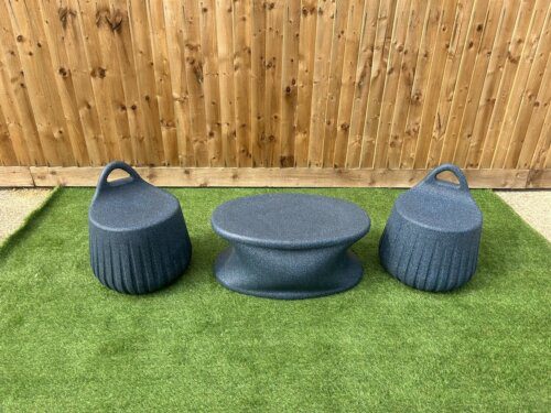Handy Stool Coffee Table Midnight Blue (Set of 3) - Image 2