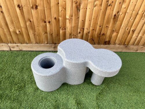 Loop Bench Grey Stone Finish - Image 3