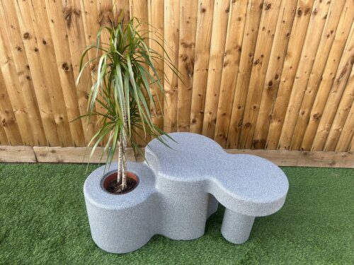 Loop Bench Grey Stone Finish - Image 4