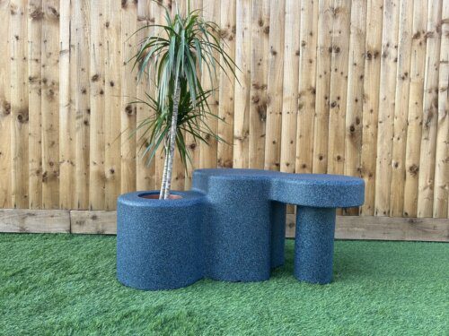 Loop Bench Midnight Blue Stone Finish - Image 5