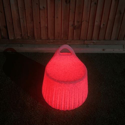 Handy Stool LED Illuminated Natural Finish - Image 2