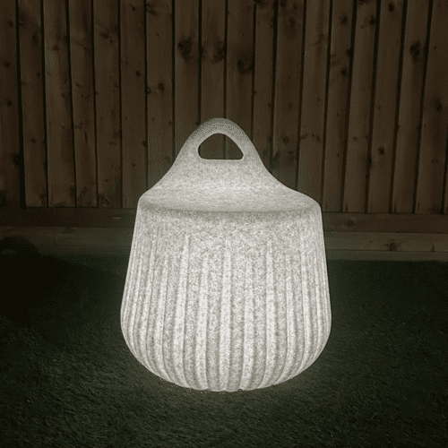 Handy Stool LED Illuminated Natural Finish