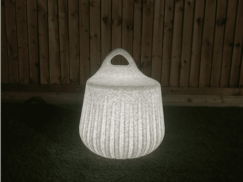 Handy Stool LED Illuminated Natural Finish